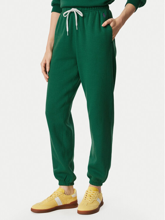 Polo Ralph Lauren Spodnie dresowe 211971700508 Zielony Regular Fit
