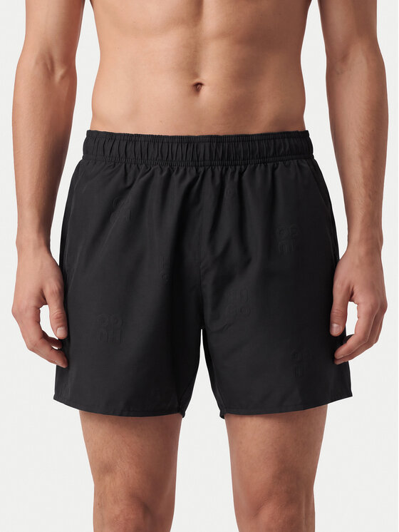 HUGO Szorty kąpielowe Tonal 50561222 Czarny Regular Fit