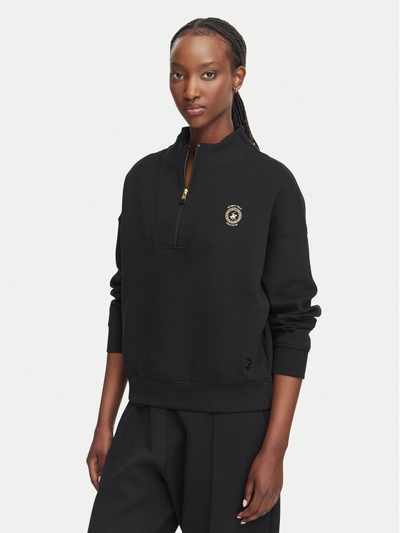 Beverly Hills Polo Club Bluza L6606T-HR Czarny Relaxed Fit