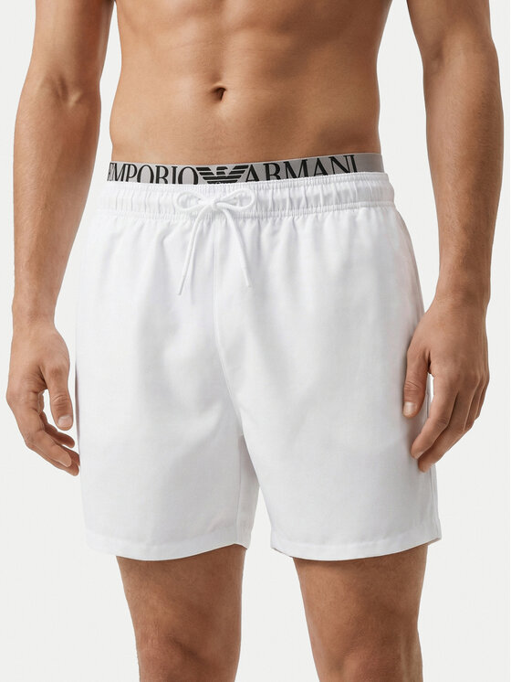 Emporio Armani Szorty kąpielowe EM000686 AF20432 U0002 Biały