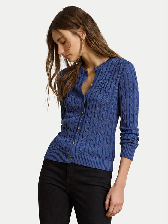 LAUREN RALPH LAUREN Kardigan 200P14040502 Niebieski Regular Fit