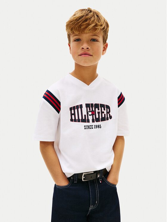 Tommy Hilfiger T-Shirt KB0KB10272 Biały Regular Fit