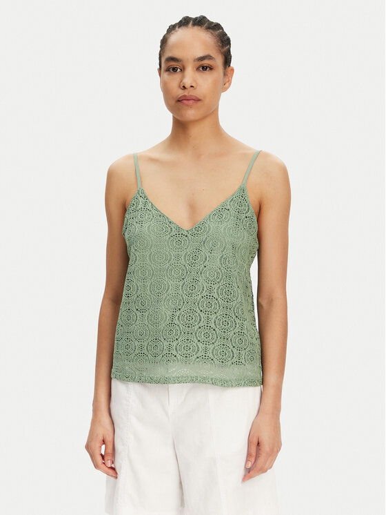 Vero Moda Top Maya 10325031 Zielony Regular Fit