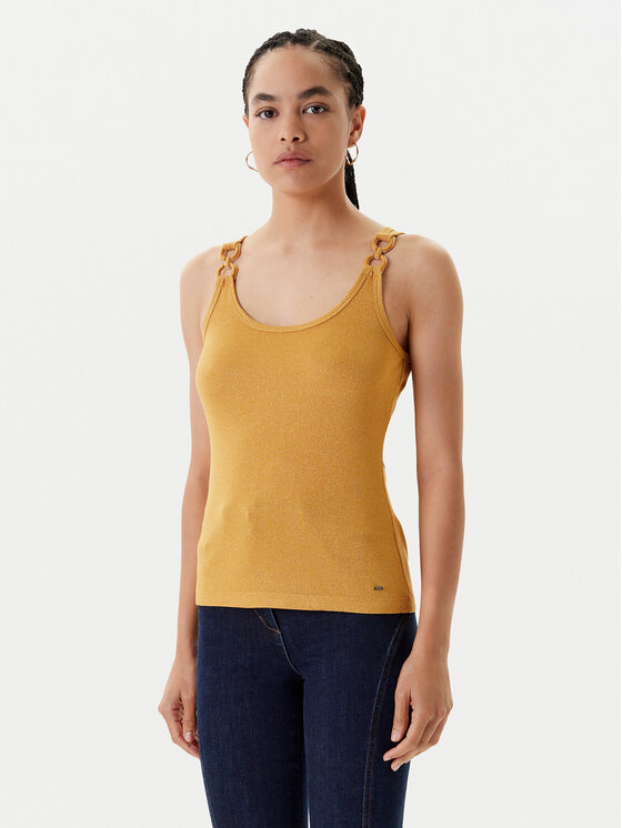 Morgan Top 251-DIDONI Żółty Slim Fit