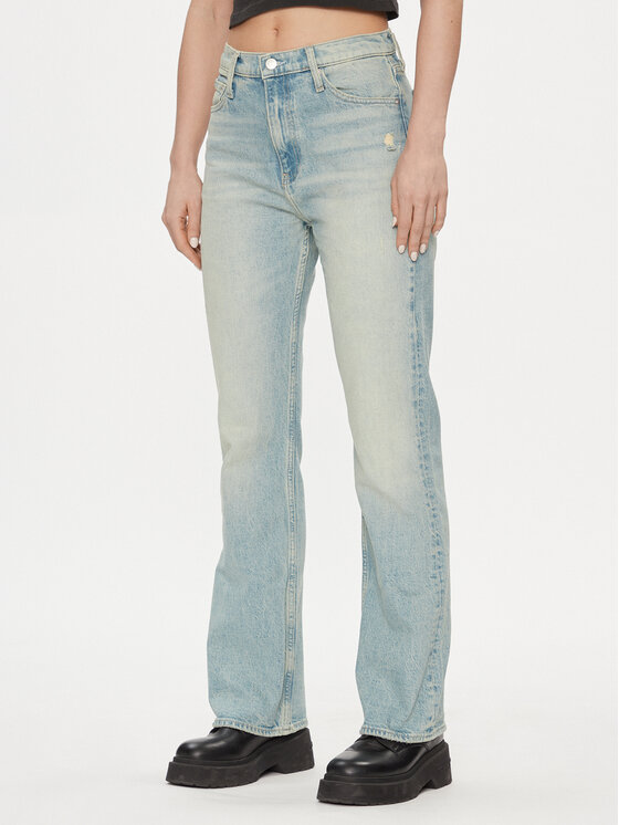 Calvin Klein Jeans Jeansy Authentic J20J222449 Niebieski Bootcut Fit