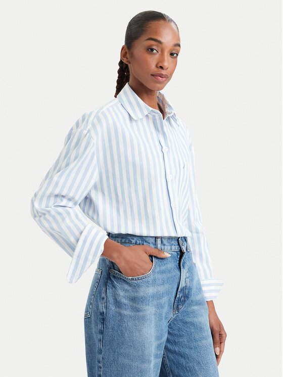 Nautica Koszula 62KLD1404 Niebieski jasny Regular Fit