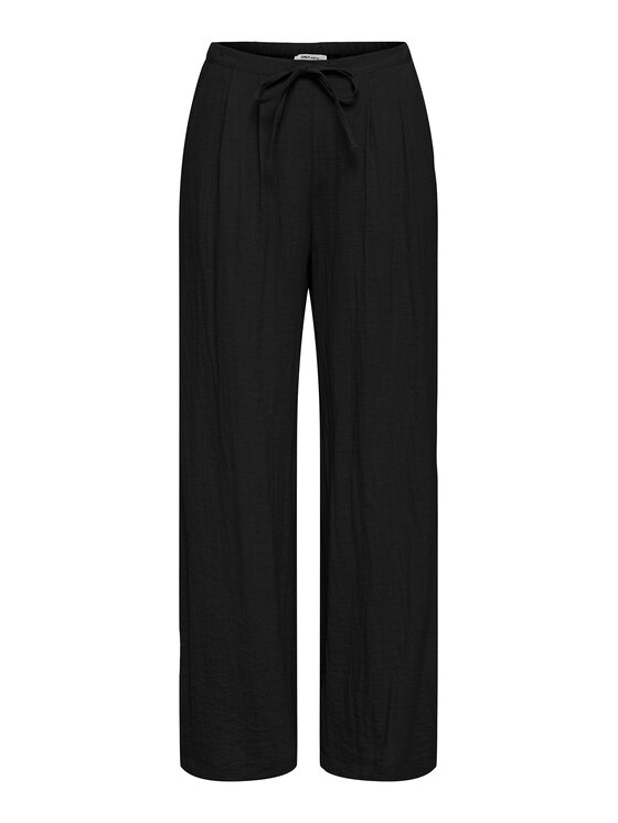 ONLY Spodnie materiałowe Lita 15370273 Czarny Relaxed Fit