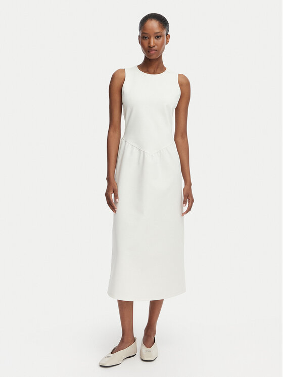 Calvin Klein Sukienka koktajlowa LV044G207G Kremowy A-Line Fit
