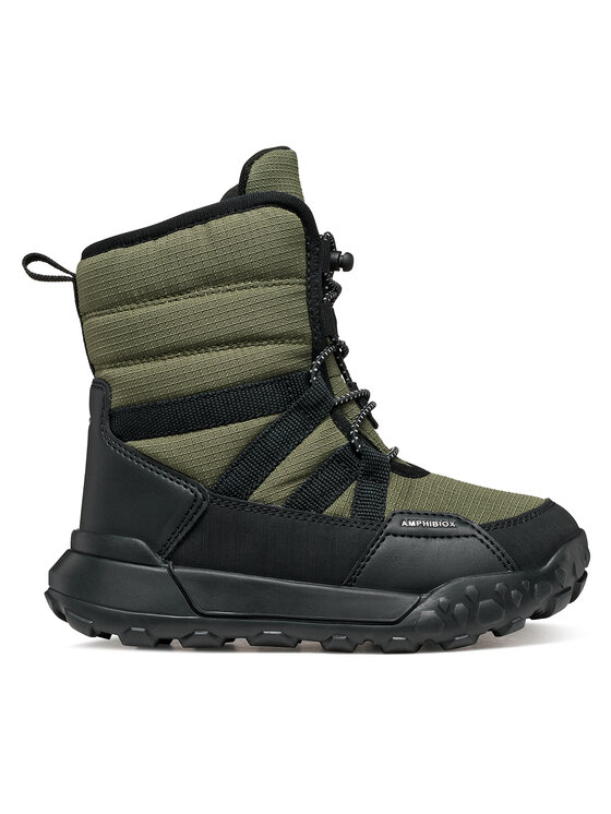 Geox Śniegowce J Trekkyup Boy B Abx J46MBC 08V50 C0450 S Zielony ciemny