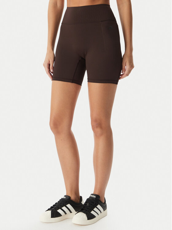 adidas Szorty sportowe Optime Power KF1043 Brązowy Slim Fit