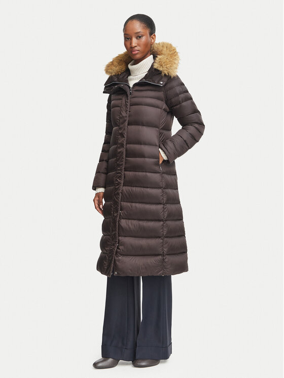 Hetregó Kurtka puchowa Winthrop 8R607KM 26WD02 Brązowy ciemny Slim Fit
