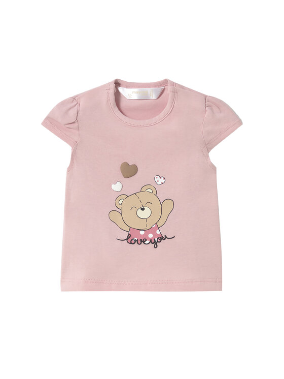 Mayoral T-Shirt 1070 Różowy Regular Fit
