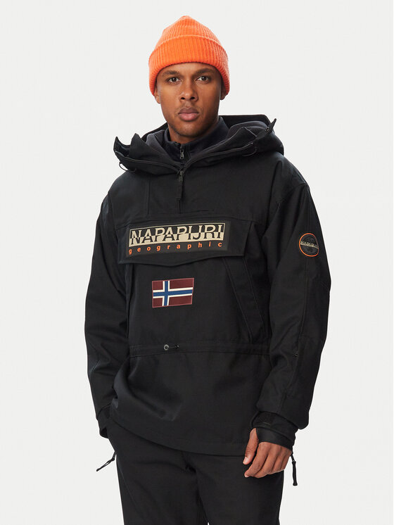Napapijri Kurtka anorak Skidoo Next NP0A8B3G Czarny Loose Fit