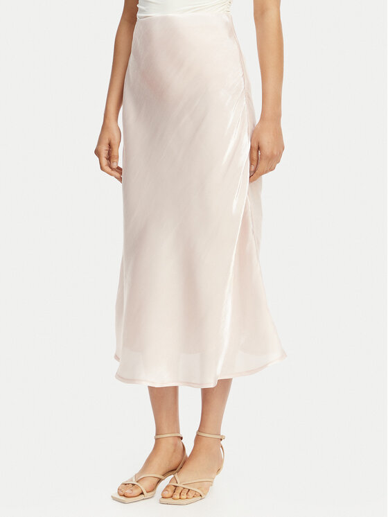 Maryley Spódnica midi 26EB704/37RO Różowy jasny Regular Fit