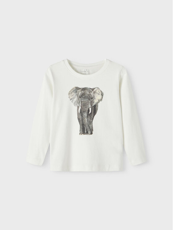 NAME IT Bluzka 13212860 Biały Regular Fit
