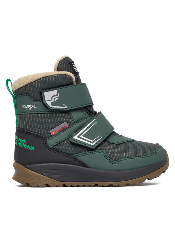 Jack Wolfskin Śniegowce Polar Bear B Texapore Mid VC K A62144 E0206 Zielony