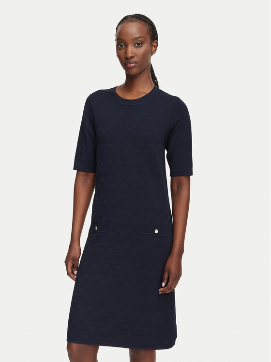 JOOP! Sukienka dzianinowa 263Kn32Kulana 30103289 Granatowy Slim Fit