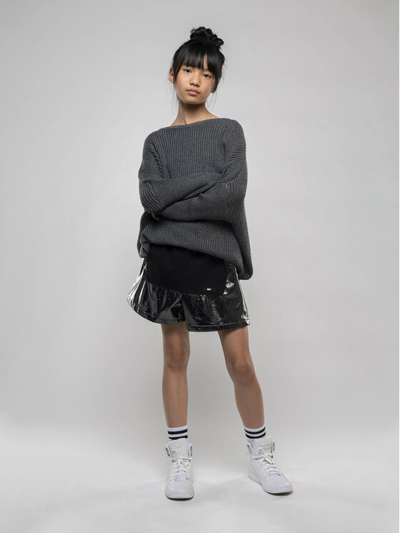 DKNY Szorty materiałowe D34B17 D Czarny Regular Fit