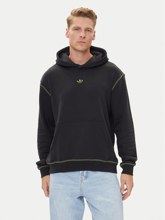 adidas Bluza Distressed Graphic JY2730 Czarny Loose Fit