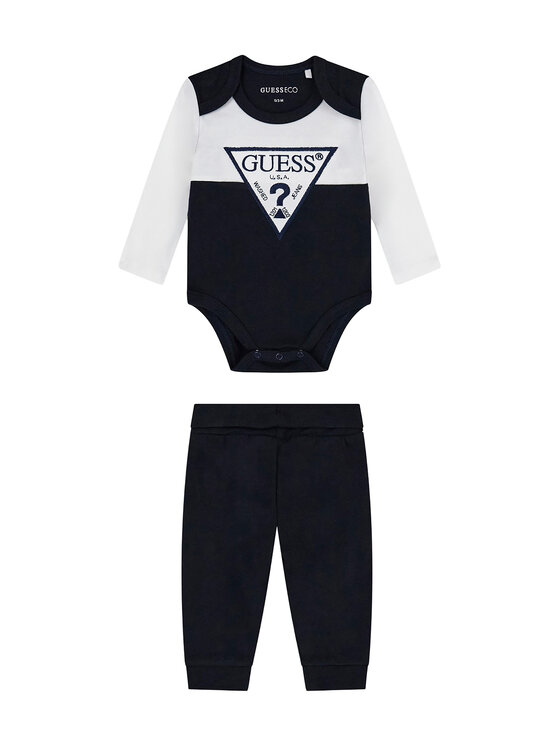 Guess Komplet body i spodnie H6YG04 4K4125 Czarny