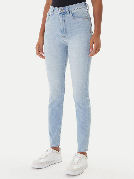 Calvin Klein Jeans Jeansy LV047E610G Niebieski Skinny Fit