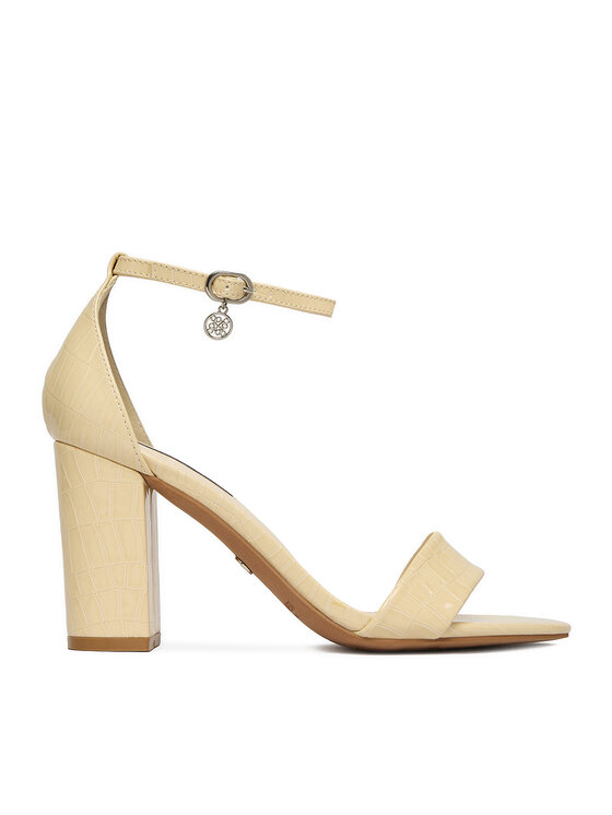 Nine West Sandały S4SH1823-01 Żółty jasny