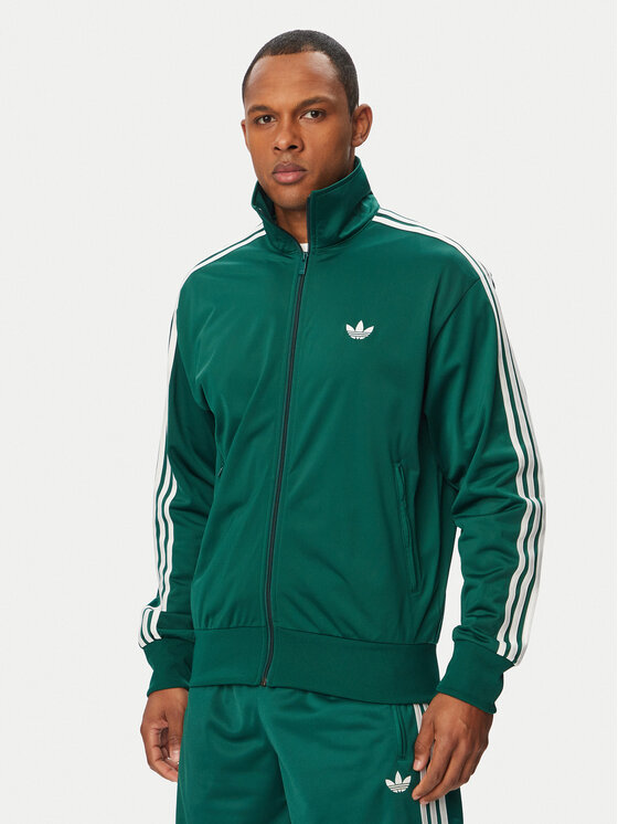 adidas Bluza Firebird KD8314 Zielony Loose Fit