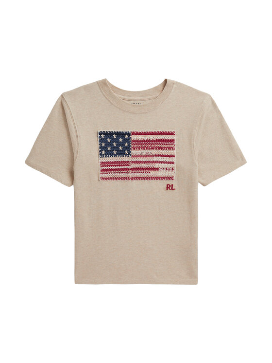 Polo Ralph Lauren T-Shirt 313B20043001 Beżowy Regular Fit