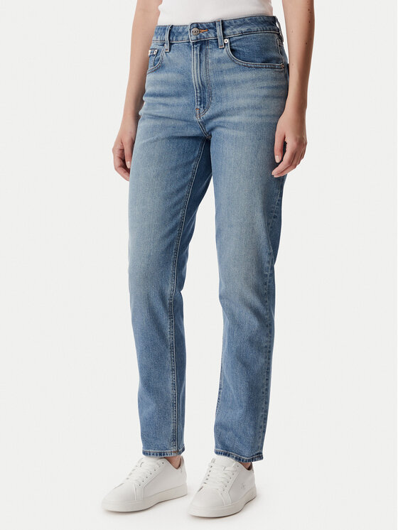Calvin Klein Jeans Jeansy LV047F951G Niebieski Mom Fit