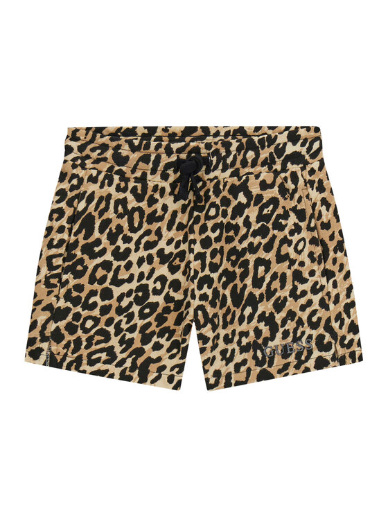 Guess Szorty sportowe J6RD07 KA6R4 Beżowy Regular Fit