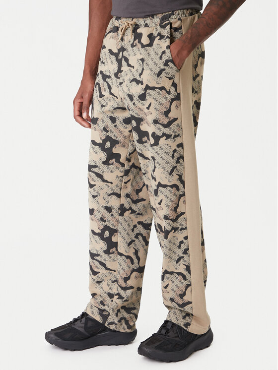 Guess Spodnie dresowe Z6RB02 K9YI1 Beżowy Regular Fit
