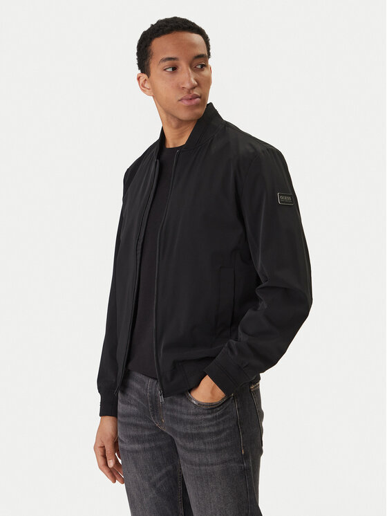 Guess Kurtka bomber M6RL09 WJ362 Czarny Regular Fit