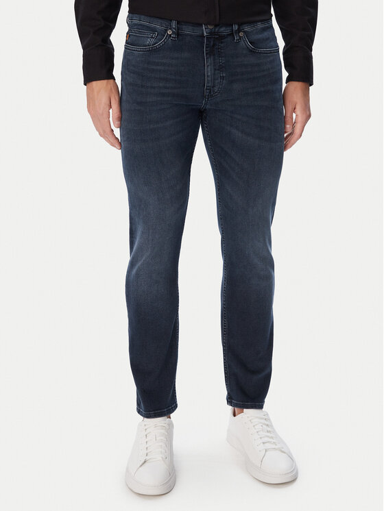 BOSS Jeansy Delaware  50571765 Granatowy Slim Fit
