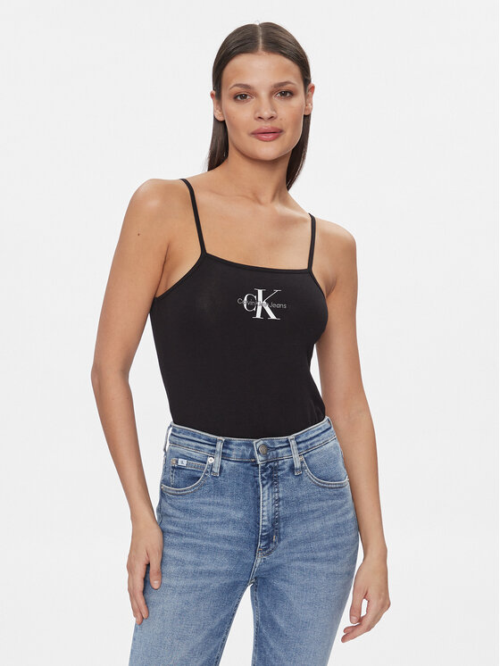 Calvin Klein Jeans Body Monologo J20J223421 Czarny Slim Fit