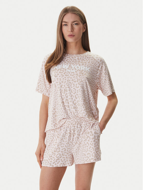 DKNY Piżama YI50093 Różowy Regular Fit