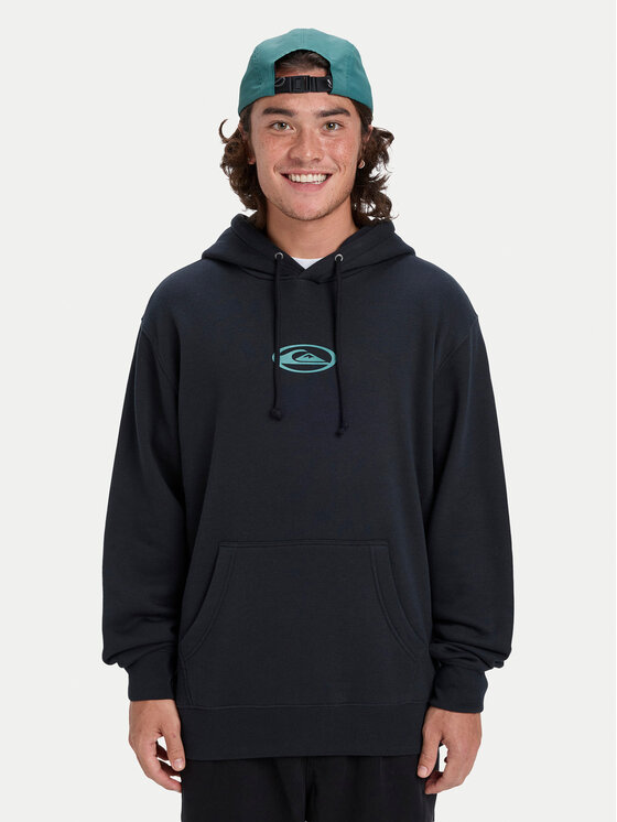 Quiksilver Bluza Salt Water Graphic EQYFT05126 Czarny Regular Fit