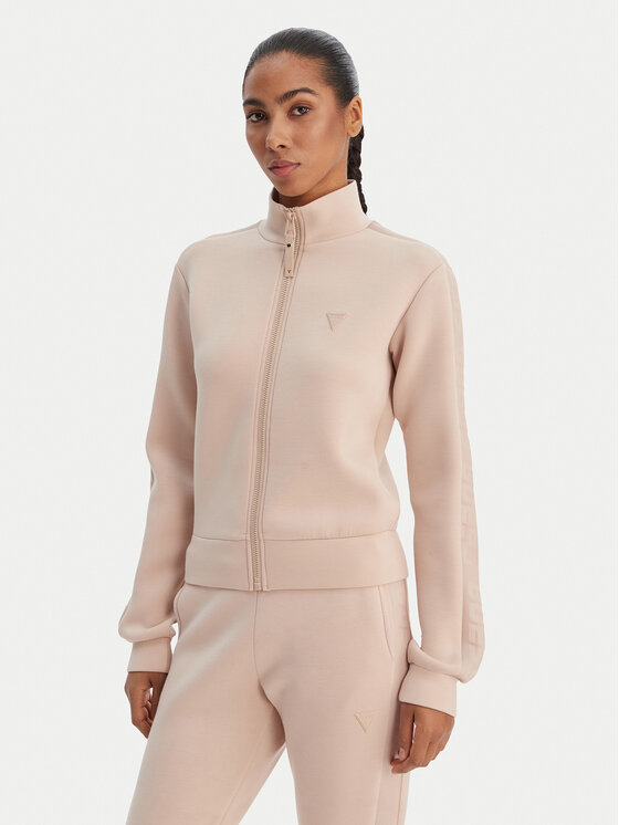 Guess Bluza V2YQ17 K7UW2 Beżowy Regular Fit