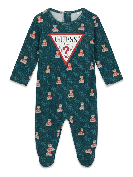 Guess Pajac P6BG01 K5978 Zielony ciemny