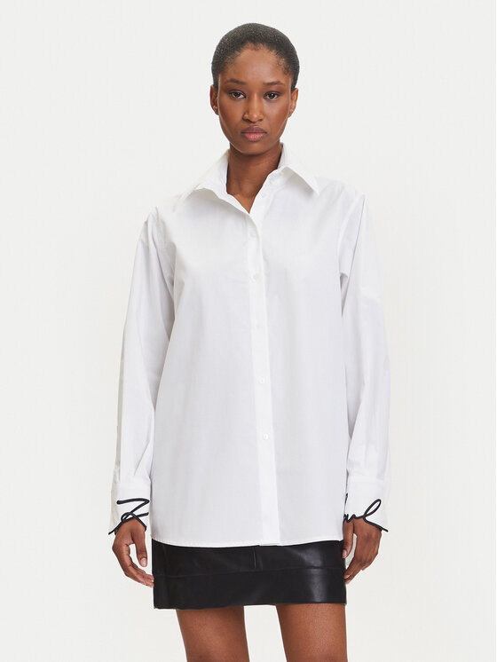 KARL LAGERFELD Koszula A3W11023 Biały Regular Fit