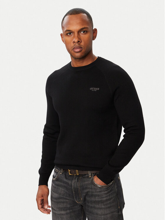 Guess Sweter M6BR13 Z1361 Czarny Regular Fit