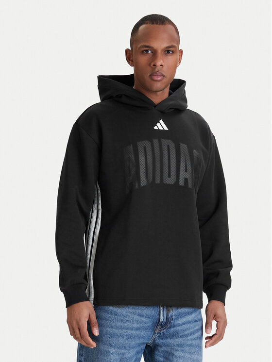 adidas Bluza Stadium Graphic KD0287 Czarny Loose Fit