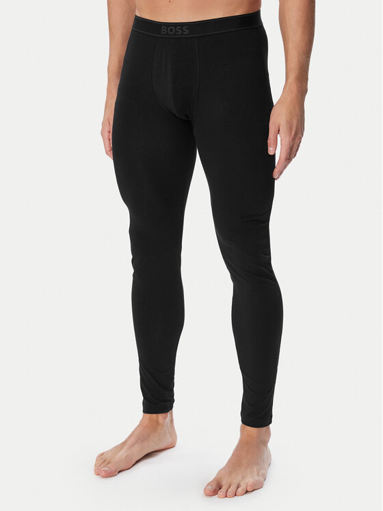 BOSS Kalesony Long John 365 Solid 50569369 Czarny Slim Fit