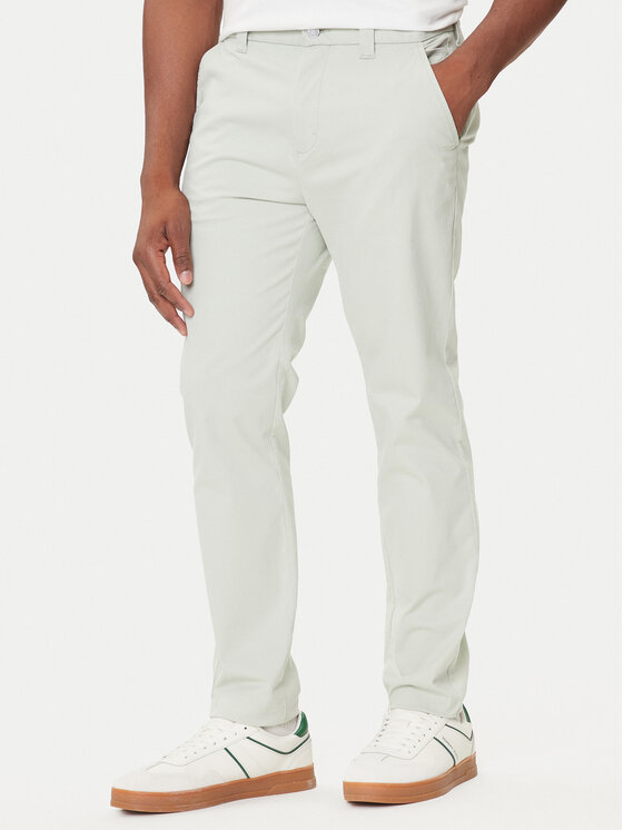 Tommy Jeans Chinosy Austin DM0DM20282 Zielony Slim Fit