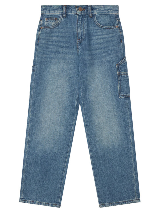 Guess Jeansy L6YA03 D1227 Niebieski Wide Leg