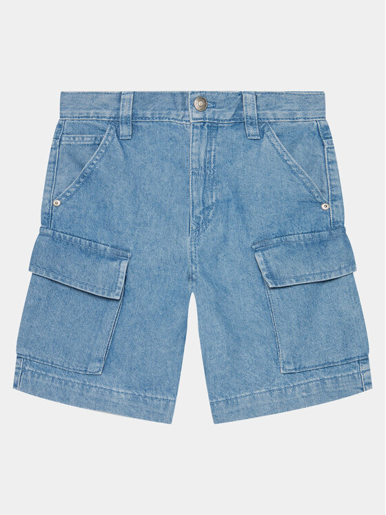 United Colors Of Benetton Szorty jeansowe 4AD7C902I Niebieski Relaxed Fit
