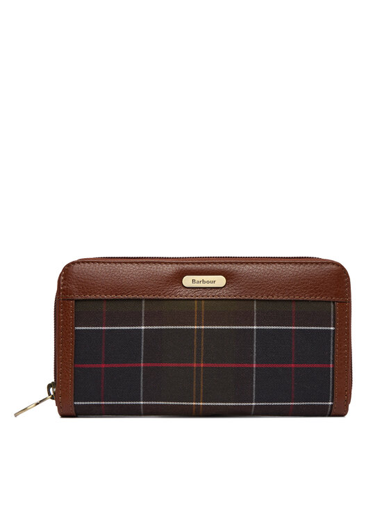 Barbour Portfel Daphne Tartan Purse LLG0039TN11 Brązowy