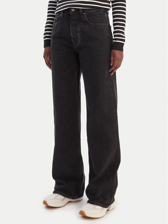 Tommy Jeans Jeansy DW0DW22525 Czarny Regular Fit