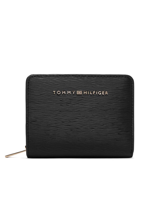 Tommy Hilfiger Portfel Th Modern Med Za W/Flap AW0AW18932 Czarny
