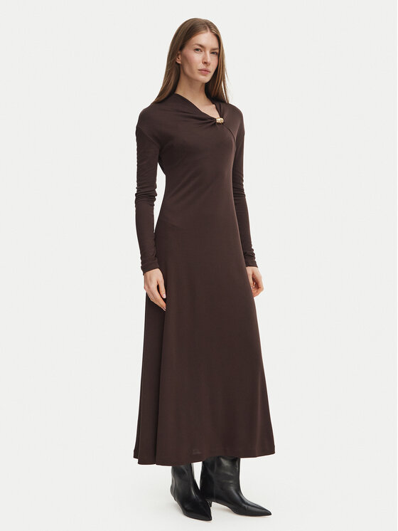 BOSS Sukienka codzienna 50568606 Brązowy Regular Fit