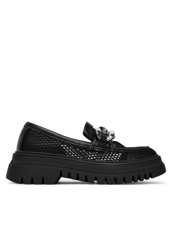 DeeZee Loafersy 60062D-2 Czarny